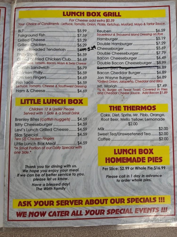 Big Jon's Lunch Box Menu image 2